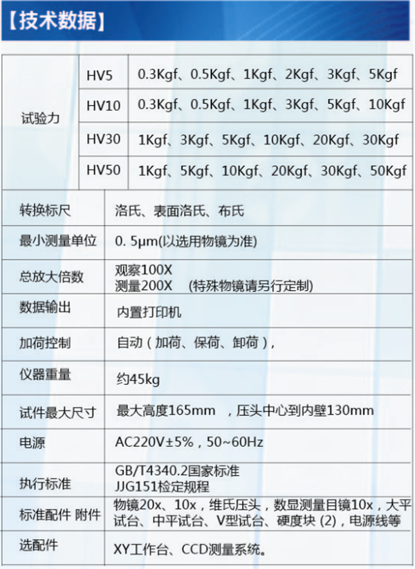 HVS-5 手動(dòng)轉(zhuǎn)塔數(shù)顯維氏硬度計(jì)